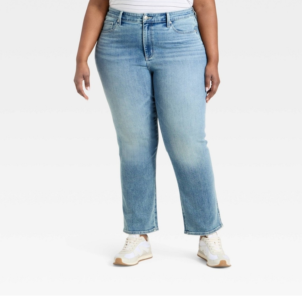 Universal Thread High Rise Straight Women's Jeans - Picture 5 of 8
